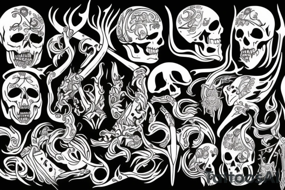 slavic mythology figure death tattoo idea