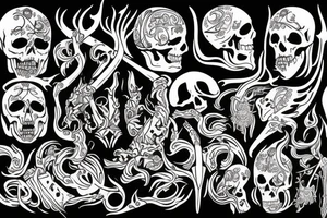 slavic mythology figure death tattoo idea