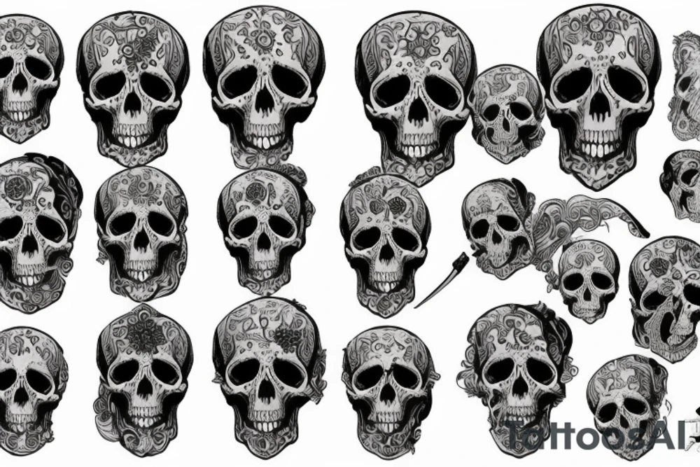 slavic mythology figure death without skull tattoo idea