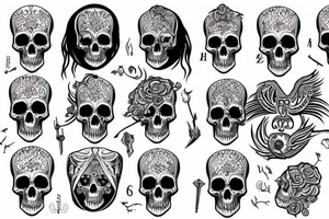 slavic mythology figure death without skull tattoo idea