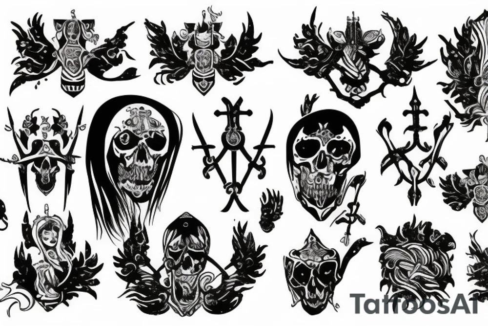slavic mythology figure death tattoo idea