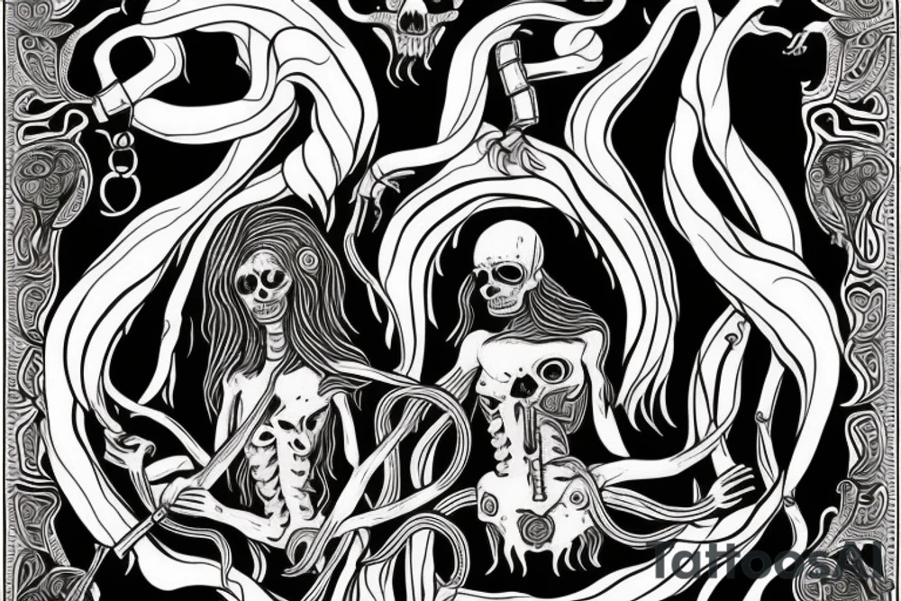 slavic mythology figure death tattoo idea