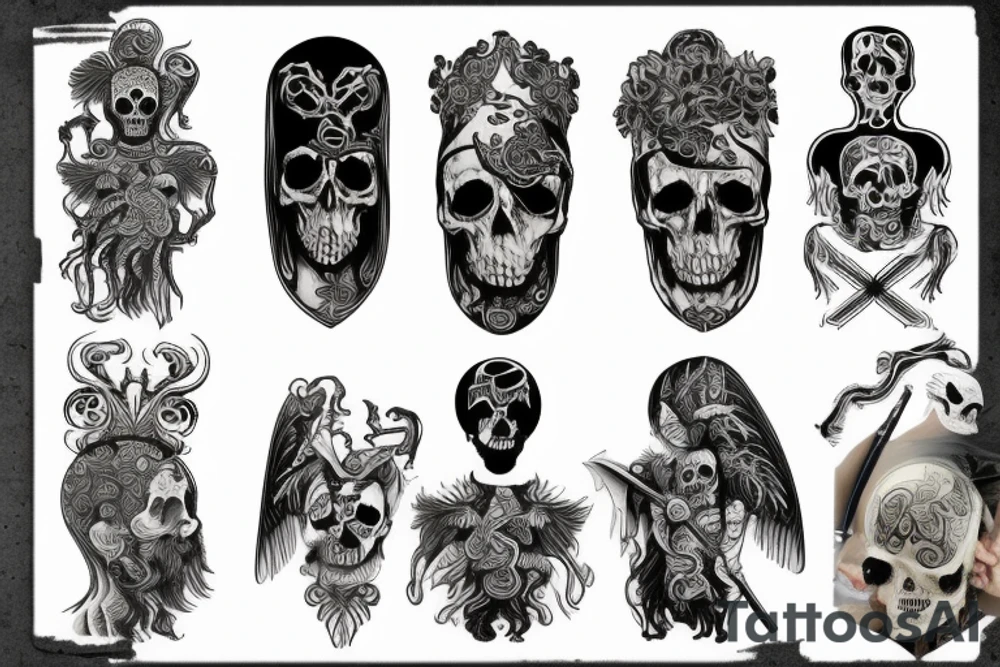 slavic mythology figure death tattoo idea