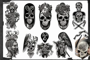 slavic mythology figure death tattoo idea
