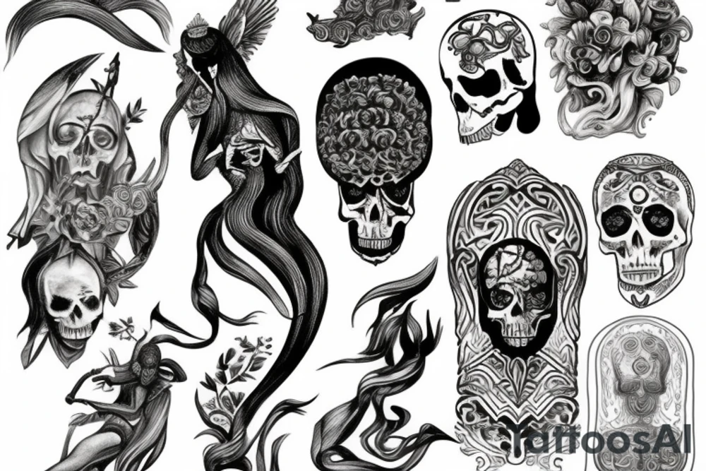 slavic mythology figure death tattoo idea