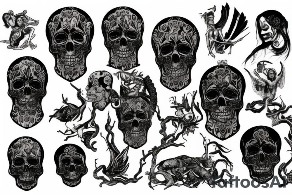 slavic mythology figure death tattoo idea