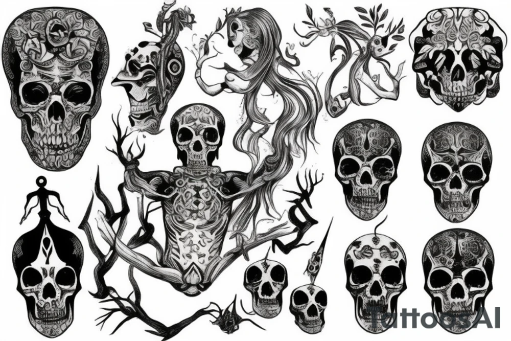 slavic mythology figure death tattoo idea