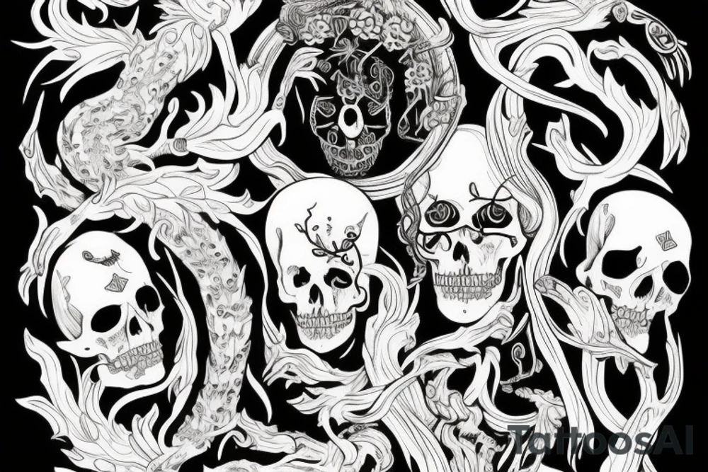 slavic mythology figure death tattoo idea