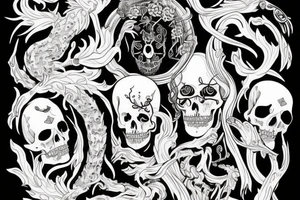 slavic mythology figure death tattoo idea