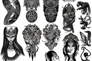 slavic mythology figure tattoo idea