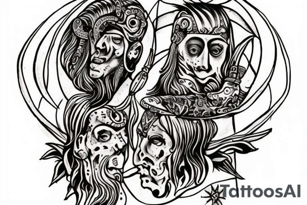 slavic mythology figure tattoo idea