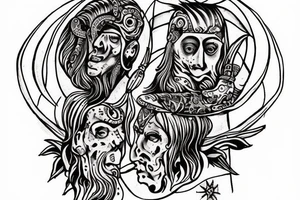 slavic mythology figure tattoo idea