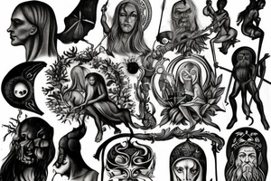 slavic mythology figure tattoo idea