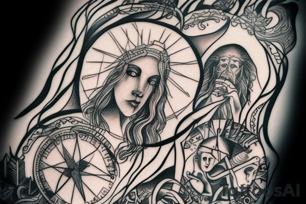 slavic mythology figure tattoo idea