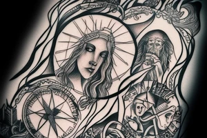 slavic mythology figure tattoo idea