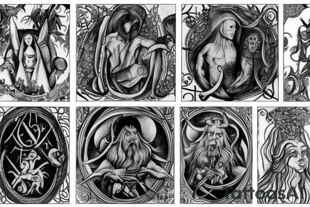 slavic mythology figure tattoo idea