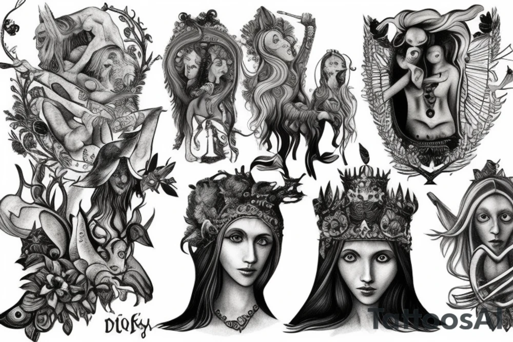 slavic mythology figure tattoo idea
