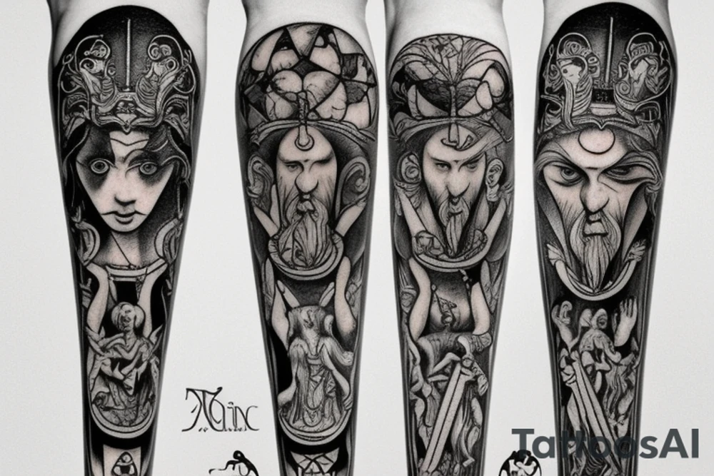 slavic mythology figure tattoo idea