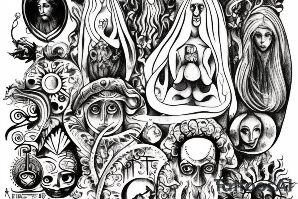 slavic mythology figure tattoo idea