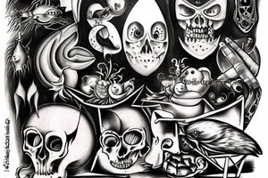 painting tattoo idea