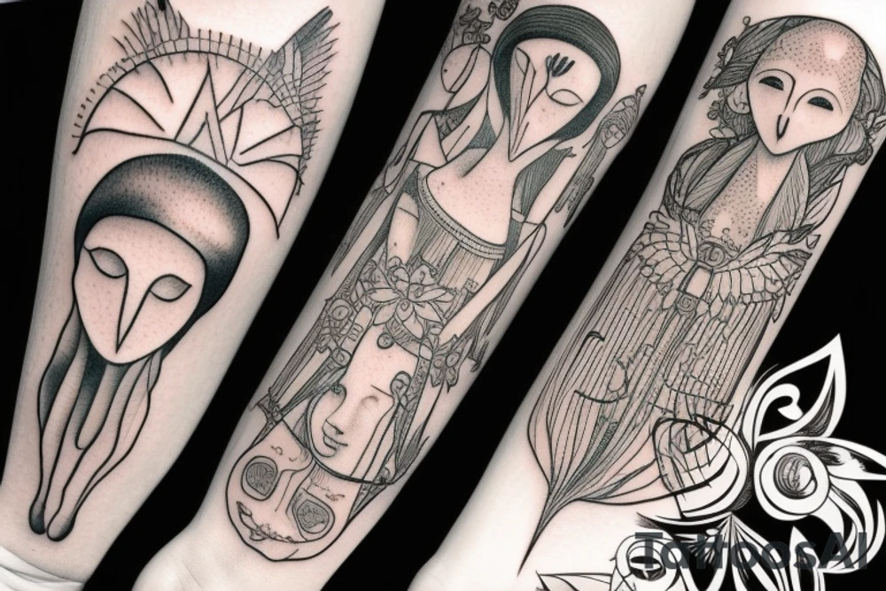 woman tattoo idea