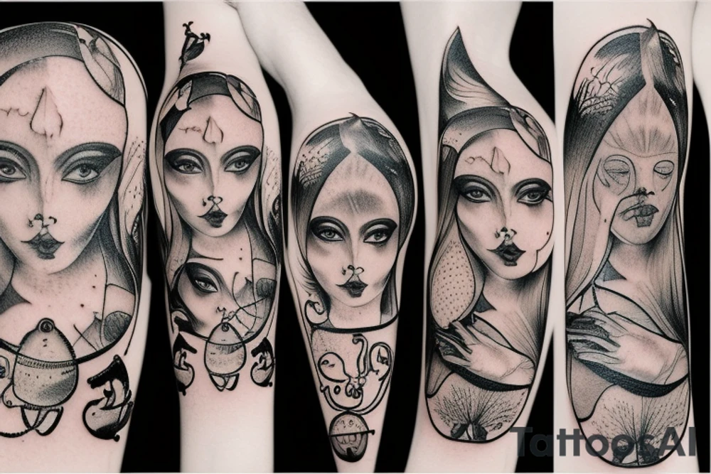 woman tattoo idea