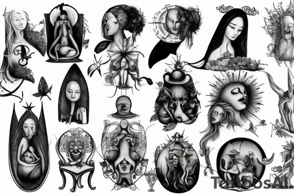 woman tattoo idea