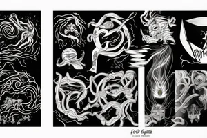 fool and lightning tattoo idea