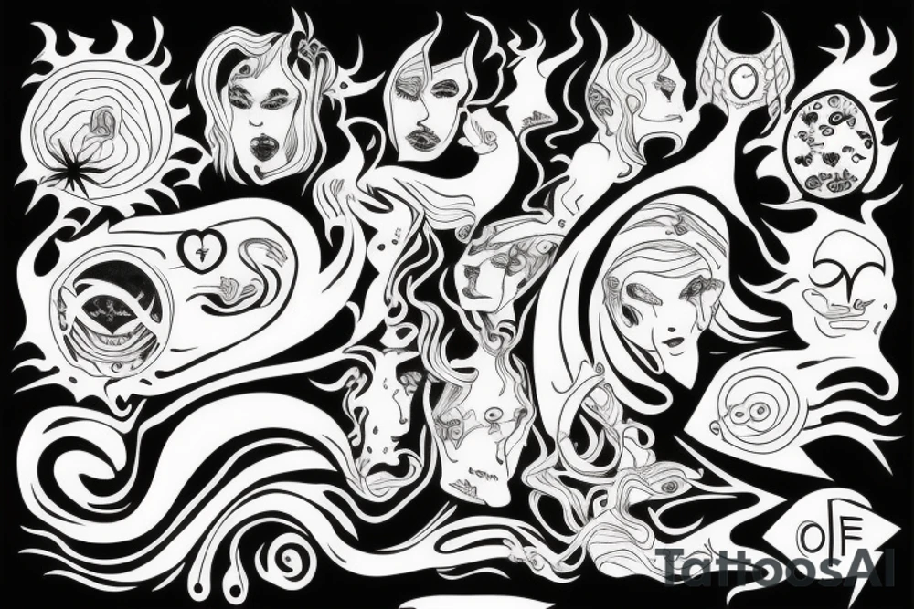 fool and lightning tattoo idea