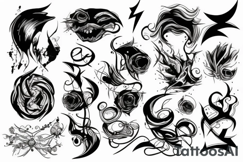 fool and lightning tattoo idea