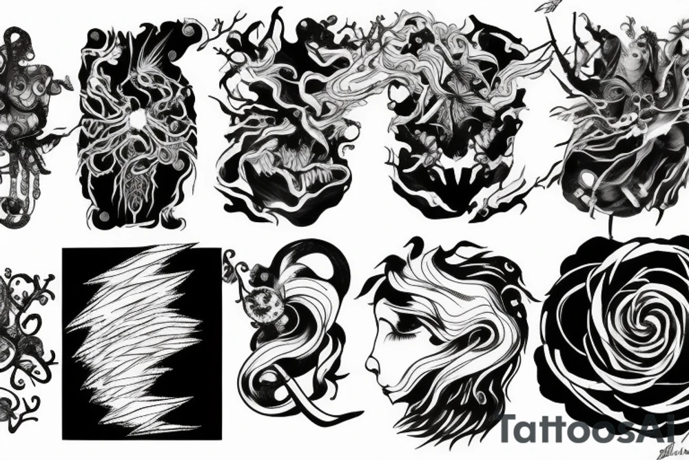fool and lightning tattoo idea