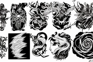 fool and lightning tattoo idea