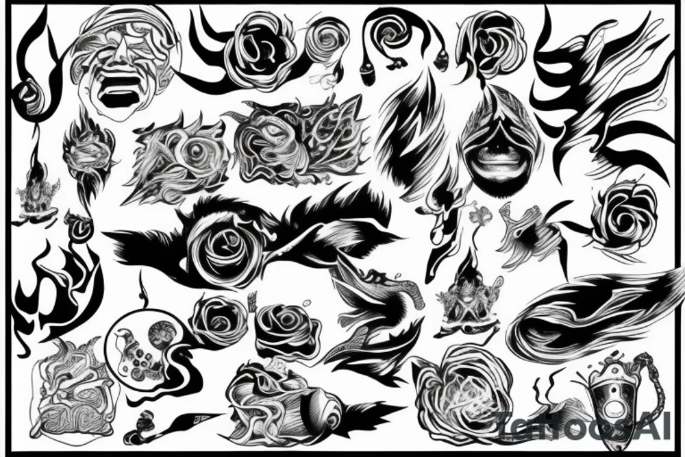 fool and lightning tattoo idea