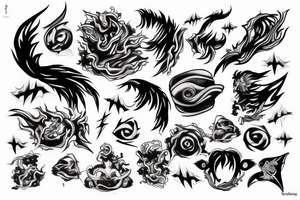 fool and lightning tattoo idea