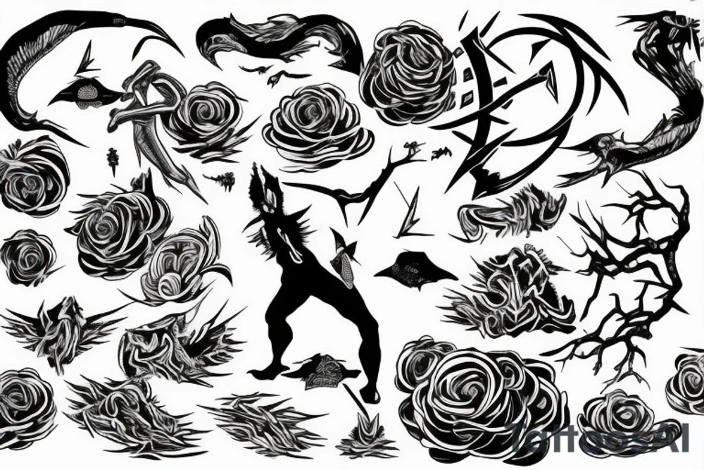 fool catching lightning tattoo idea