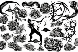 fool catching lightning tattoo idea