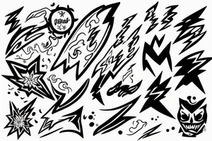 fool catching lightning tattoo idea
