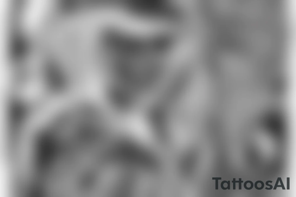 man catching lightning on the top of the mountain tattoo idea
