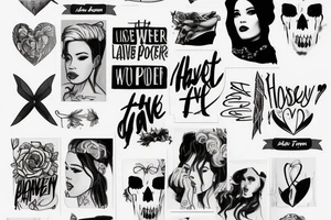 Halsey inspired 
If I can’t have love I want power tattoo idea