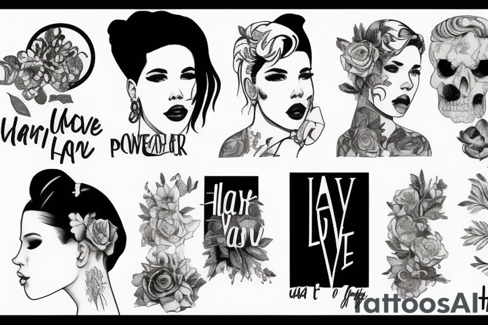 Halsey inspired 
If I can’t have love I want power tattoo idea
