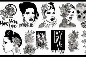 Halsey inspired 
If I can’t have love I want power tattoo idea