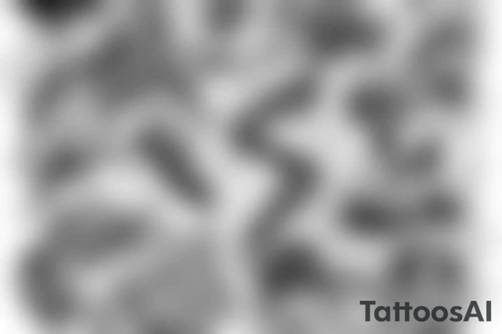 man with lightning in hand on the top of the mountain tattoo idea