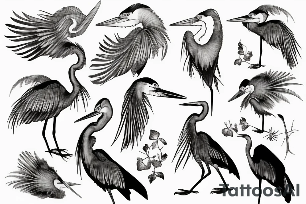 Great Blue Heron tattoo idea