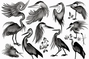 Great Blue Heron tattoo idea