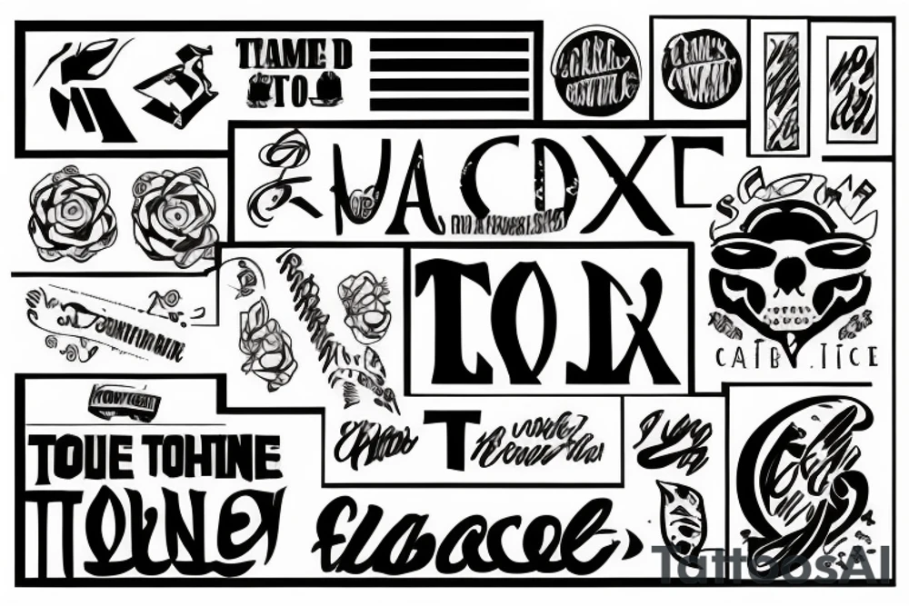 word toxic under barcode tattoo idea
