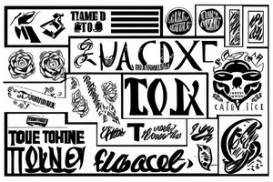 word toxic under barcode tattoo idea
