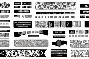 word toxic under barcode with numbers tattoo idea