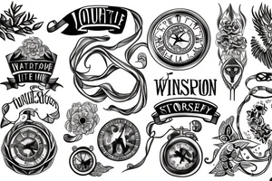 Time, wisdom, strength, journey tattoo idea