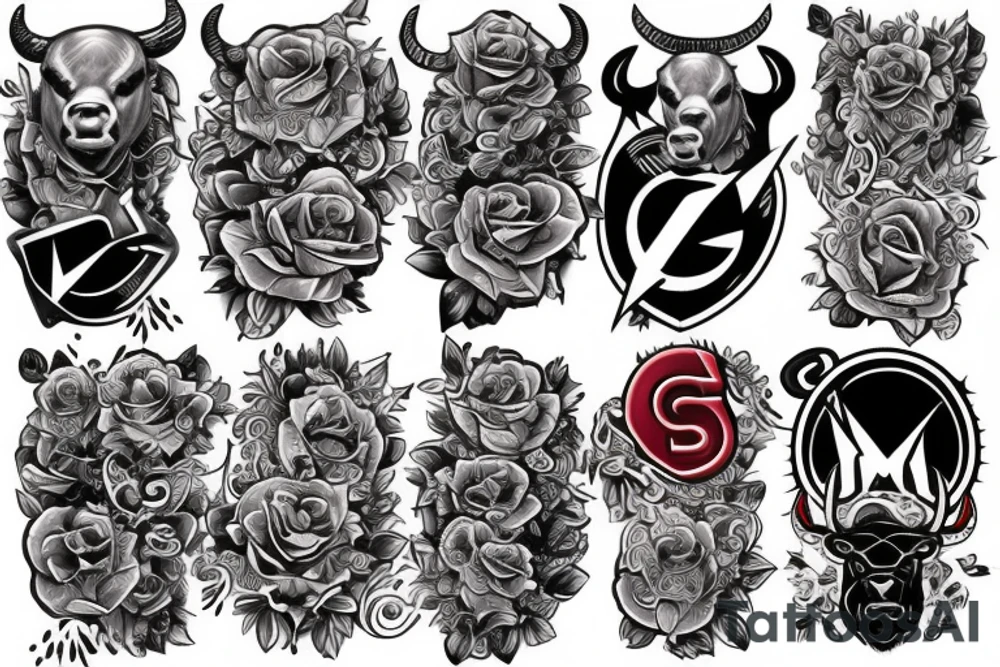 Day trading.  Bulls vs bears tattoo idea