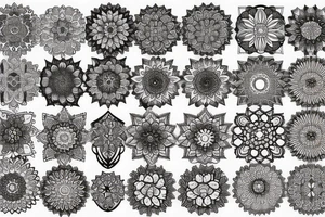 Mandala with owl fractal tattoo idea